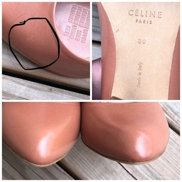 Celine Round/Almond Toe Leather Pumps MISMATCH - Picture 8 of 8